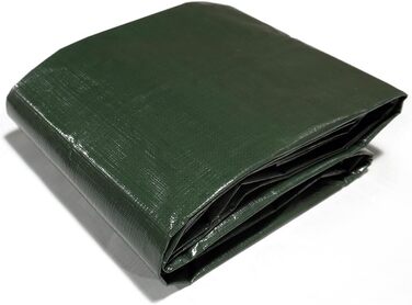 Водонепроникний зелений тент HanjetHJ 4x5 м, 140 г/м², міцний PE, для даху, кемпінгу, басейну, човна