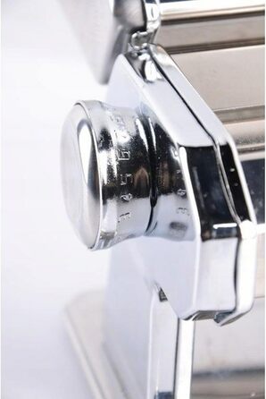 Maestro MR-1679R машинка для пасти, ручна, з нержавіючої сталі, 8 режимів товщини, насадка для равіолі, для домашнього приготування лазаньї, спагеті, локшини