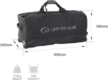 Сумка-мандрівна Lifeventure Expedition на колесах, 120 л, міцна, компактна