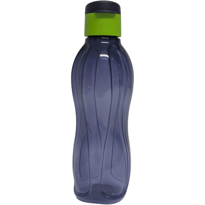 Пляшка для води Tupperware EcoEasy 500 мл, неоново-синя, багаторазова, з кришкою Flip Top, для спорту та подорожей