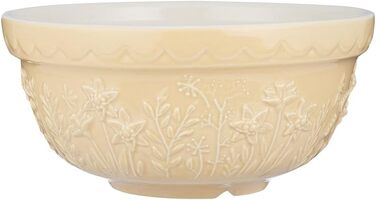 Миска для тіста Mason Cash 2 л, 21 см, стійка до сколів, керамічна, Daffodil, для хліба, пирогів, піци