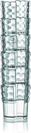 Guzzini Tiffany набір з 6 універсальних підставок для склянок, прозорі, 13,4 x 8 x 16,5 см