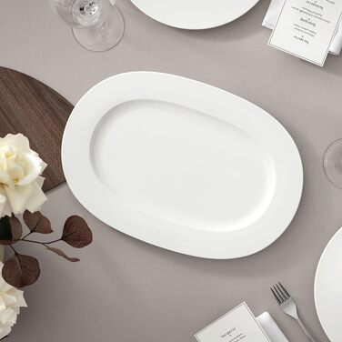 Villeroy & Boch Royal овальна велика сервірувальна тарілка 41 см, преміум порцеляна Bone China, можна мити в посудомийці