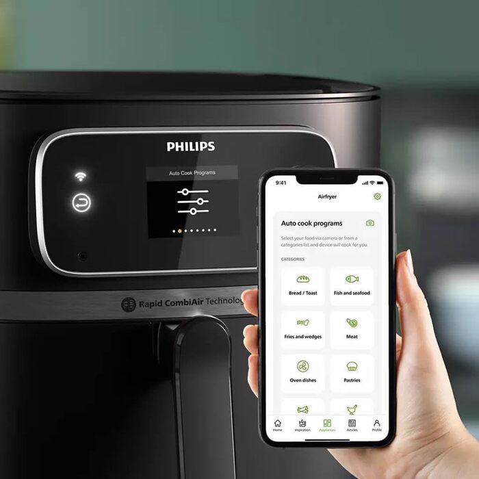 Мультипіч Philips XXL, 7,3 л, Smart Sensing, Чорний