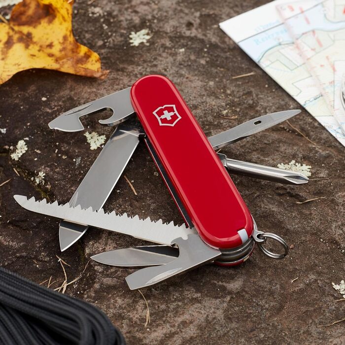 Швейцарський ніж Victorinox Hiker, багатофункціональний мультитул, 13 функцій, лезо, відкривачка, викрутка