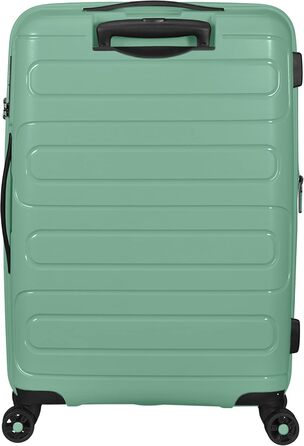 Валіза American Tourister Sunside Spinner 55 см, 35 л, чорна, розширювана, поліпропіленова, на колесах, для подорожей