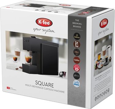 Капсульна машина K-fee SQUARE, 19 бар, чорний
