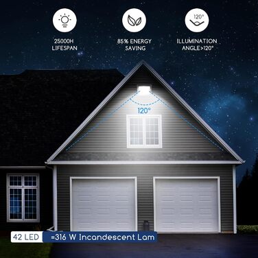 Світлодіодний прожектор Aigostar 30W, 6500K, 9000Лм, IP65, холодне біле світло, водонепроникний, для вулиці, саду, гаража, спортивного майданчика