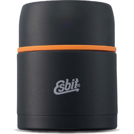 Термос для їжі Esbit Classic 500 мл, чорний, з нержавіючої сталі – контейнер для зберігання гарячих і холодних страв