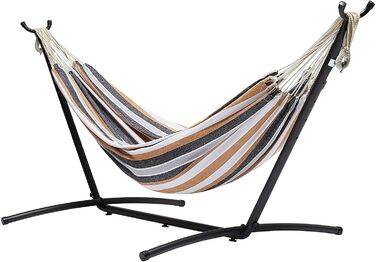 Гамак Amazon Basics з каркасом, тканинний, 117x300x100 см, різнокольоровий