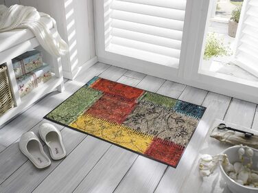 Килимок wash+dry Vintage Patches 50x75 см, для дому та вулиці, праний, кольоровий