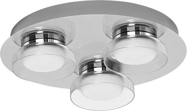 Розумна LED лампа LEDVANCE Orbis Round для ванної, 18Вт, 1800Лм, 3000-6500К, 30см, IP44, хром, диммована, WiFi, керування через додаток і голосових асистентів