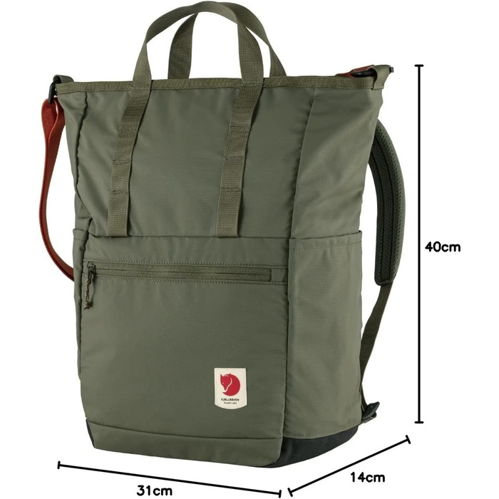 Рюкзак Fjällräven High Coast Totepack унісекс, 23 л, зелений