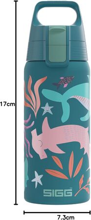 Дитяча ізольована пляшка для напоїв SIGG Shield Therm ONE 0,5 л, для газованої води, герметична, легка, без BPA, синя