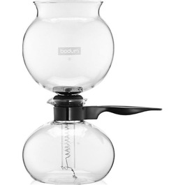 Кавоварка Bodum Pebo 1208-01, 1 л, чорна, сифоновий тип