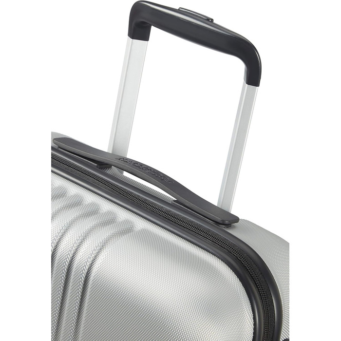 Валіза American Tourister Tracklite Spinner розсувна, 120 л, срібляста, велика, 4 колеса