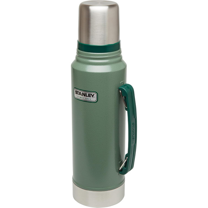 Термос Stanley Classic Legendary, нержавіюча сталь, 1 л, 24-32 год тримає тепло/холод, BPA Free, кришка-чашка, для напоїв, для подорожей