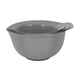 Набір з 3 мисок KitchenAid, що складаються одна в одну, деревне сірий