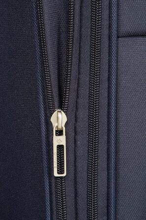 Валіза Samsonite Base Boost Spinner M, розширювана, 66 см, 67,5–73,5 л, чорна/синя, дорожня валіза на 4 колесах