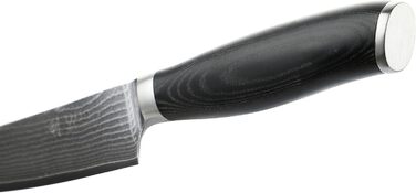 Професійний кухонний ніж Santoku Wakoli Mikata 12 см з дамаської сталі 67 шарів, мікарта, для м'яса, овочів і суші, подарункова коробка