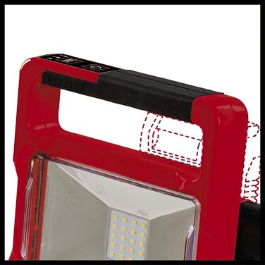Акумуляторний LED ліхтар Einhell TE-CL 18/2000 LiAC Solo Power X-Change 18В, літій-іонний, поворотна голова, білий, гібридний, без акумулятора та зарядного
