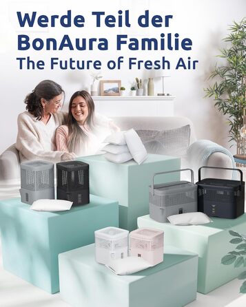 BonAura AirOne змінний набір для осушувача повітря, 12 шт. по 680 г, гранули для осушувача, захист від цвілі та запахів, для житлових приміщень