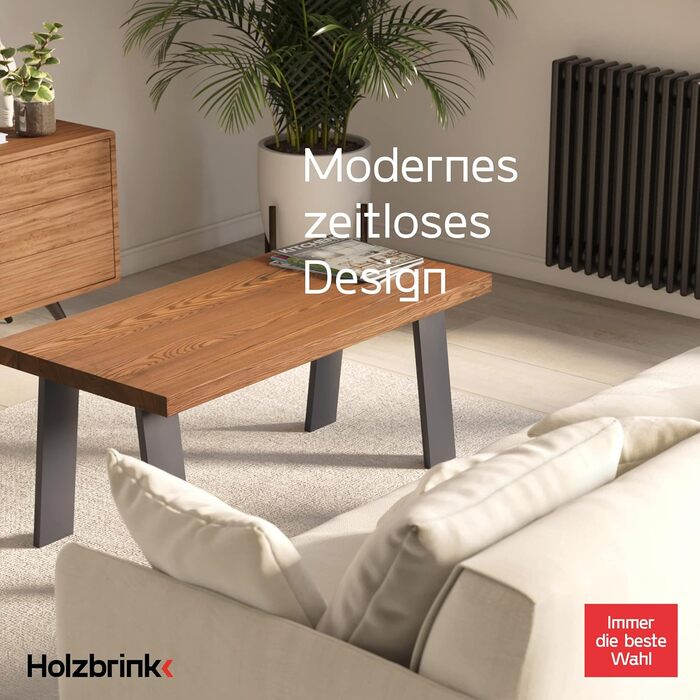 Ніжка столу HOLZBRINK металева біла трапеція 60/80x72см