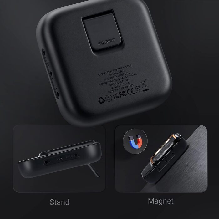 Гриль-термометр Inkbird IBT-26S з Bluetooth 5.1 і Wi-Fi, 4 датчики температури, магнітне кріплення, USB-зарядка, для кухні, духовки, гриля, BBQ, коптильні