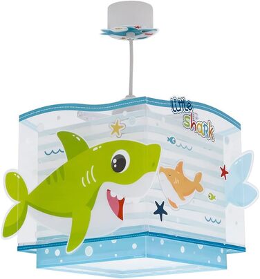 Підвісна дитяча лампа Dalber Little Shark, стельова лампа для дитячої кімнати, E27, дизайн акули, 63472