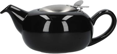 Заварник LONDON POTTERY Pebble з ситечком, 1 л, чорний, кераміка, для заварювання листового чаю