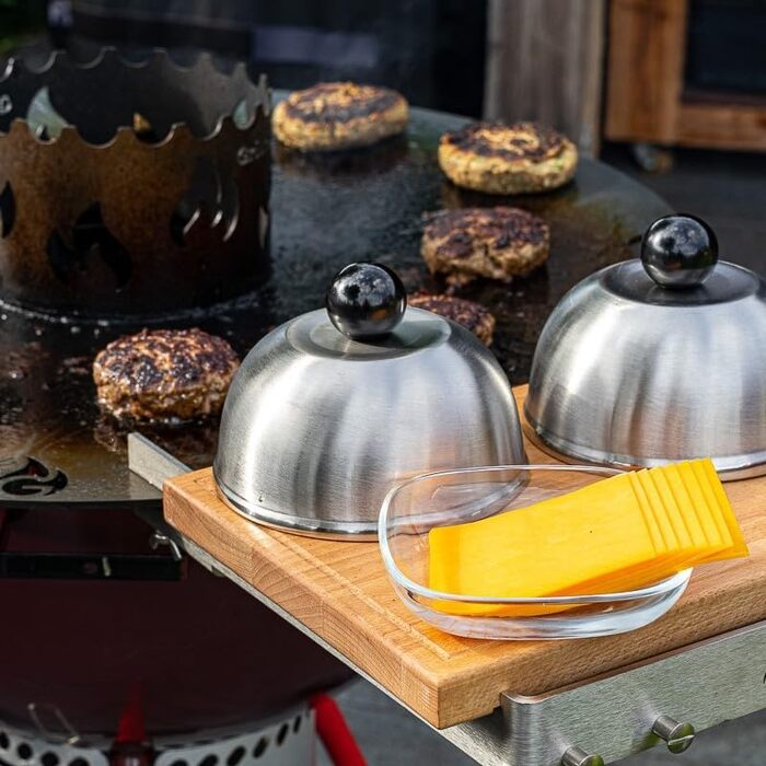 Лопатка для бургерів Der Design-Burgerwender з набором Burgerglocke, розроблена з Pommes Män, 2 шт