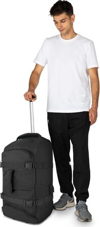 Рюкзак-тролей normani Backpacker 60 л, чорний, з фронтальним завантаженням, багатофункціональний туристичний баул із колесами