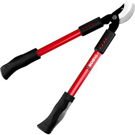 Секатор для свіжої деревини TABOR TOOLS GL18E, 50 см, діаметр зрізу до 25 мм, антипригарні леза, ергономічна ручка
