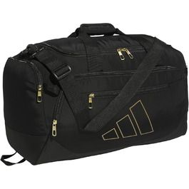Дорожня спортивна сумка adidas Defender 5 100 л, чорна з золотом, універсальний розмір