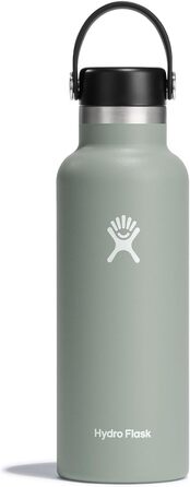 Термобутилка HYDRO FLASK 621 мл з кришкою – вакуумна ізоляція, нержавіюча сталь, герметична, для гарячих і холодних напоїв, вузьке горло, колір Agave