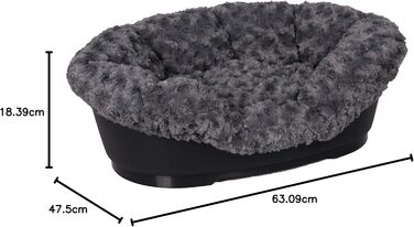 Чохол для лежака Karlie Bezug Cuddly сірий, для Domus 60 см (81x54x24 см)