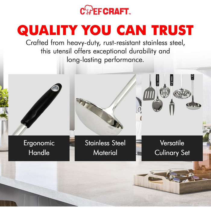 Кухонний інструмент Chef Craft Select з нержавіючої сталі, 33 см