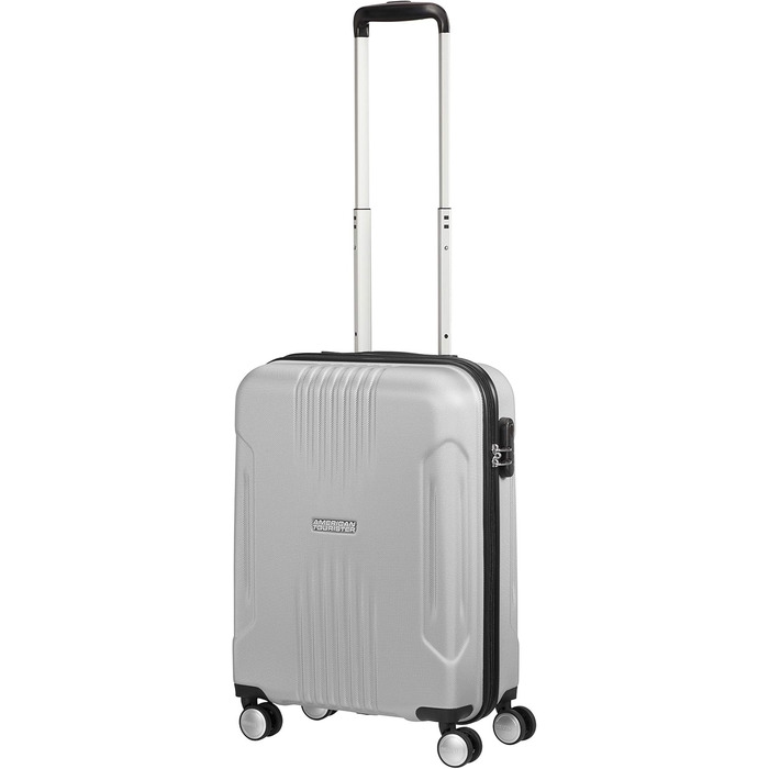 Валіза American Tourister Tracklite Spinner розсувна, 120 л, срібляста, велика, 4 колеса