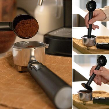 Кавоварка Cecotec Compacta Power Espresso 20 Pecan, 1100 Вт, 20 бар, термоблок, парова насадка, подвійний фільтр, 1,25 л