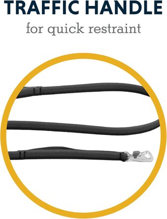 Повідок для собак RUFFWEAR Front-Leine 1,5 м, міцний, з м'якою ручкою та обертовим карабіном, сірий базальтовий колір