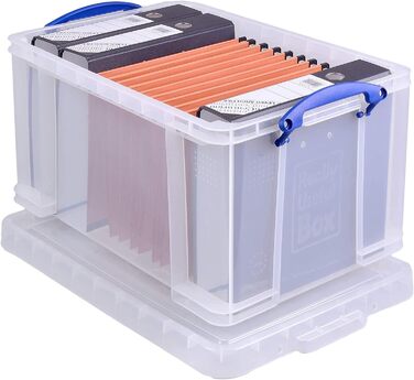 Пластиковий контейнер Really Useful Box 3 шт. по 48 л, прозорий, 60x40x31,5 см