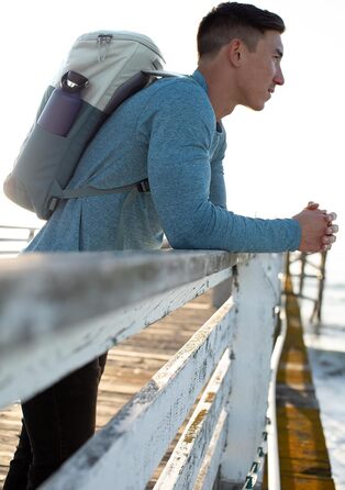 Рюкзак Deuter UP Stockholm 22 л, екологічний, міський, Grove-mineral