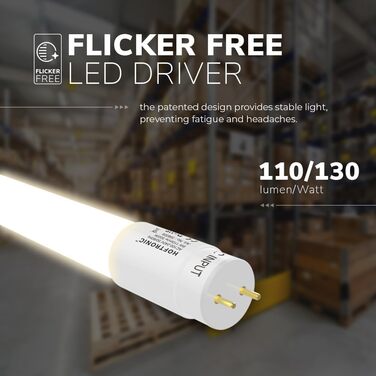 Світильник LED HOFTRONIC 150см 60Вт 10500лм холодне світло, IP65, водонепроникний, без мерехтіння, з'єднуваний, T8, для гаража, майстерні, офісу, підвалу (110лм/Вт, 6000K)