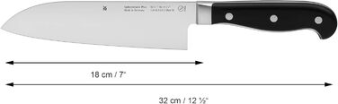 Кухонний ніж Santoku WMF Spitzenklasse Plus 18 см, кований, спеціальна сталь, Німеччина