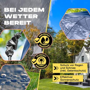 Павільйон для саду Lumaland Outdoor 2,5x2,5 м, водонепроникний із захистом від УФ, з бічною стінкою, сумкою та кілочками, міцний намет для кемпінгу та вечірок, швидкий монтаж 2 хвилини, синій