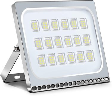 Світлодіодний прожектор Viugreum 100W, 40000 лм, 6500K, IP67, для вулиці, холодне біле світло, надяскравий, для саду