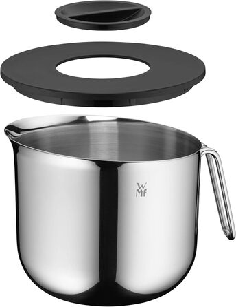 Миска для змішування з кришкою WMF Function Bowls 2,5 л, 18,5 см, полірована нержавіюча сталь Cromargan, з внутрішньою шкалою, для посудомийної машини