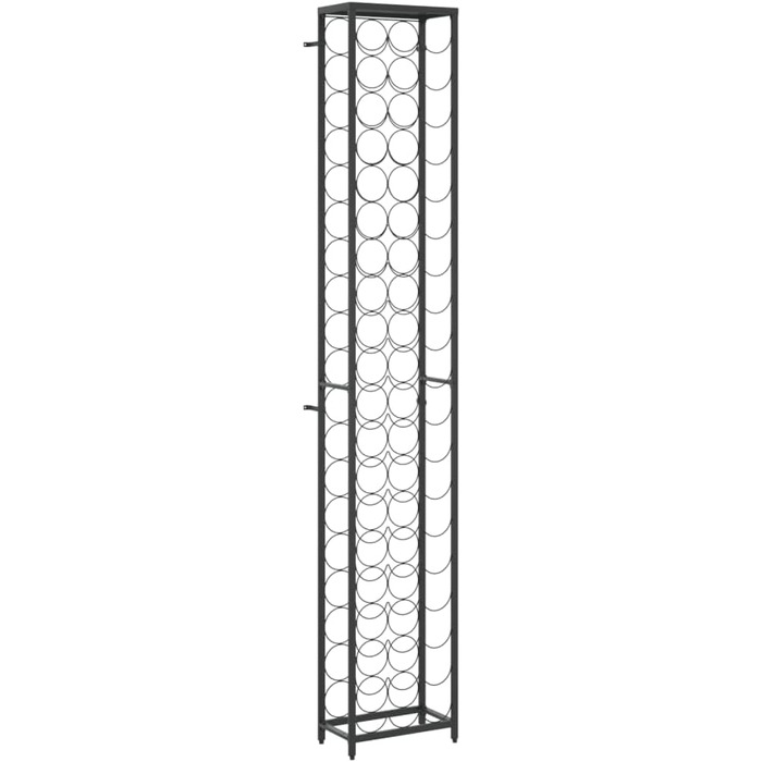 Металевий винний стелаж vidaXL на 35 пляшок, 34x18x200 см