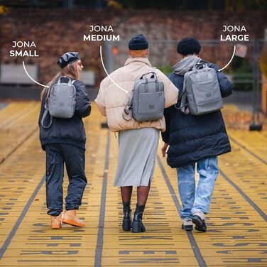 Стильний рюкзак Johnny Urban Jona Large для жінок і чоловіків, водостійкий, з відділенням для ноутбука, для університету, бізнесу, школи, екологічний, бежевий, 11 л