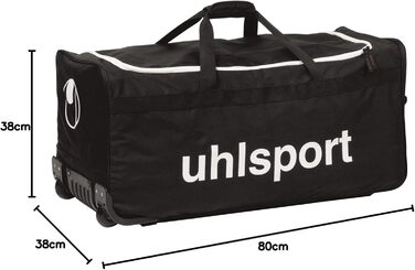 Універсальна спортивна сумка-трансформер Uhlsport Basic Line 110 л з коліщатками, чорна, для подорожей і тренувань